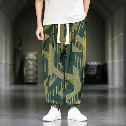 Mens Fashion Breathable Casual Wide Leg Pants (Available)