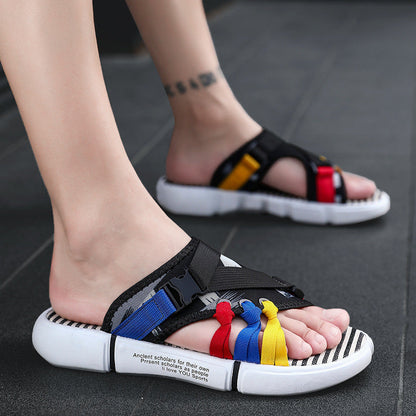 Ins Internet Hot Fashionable Men's Slippers (Available)