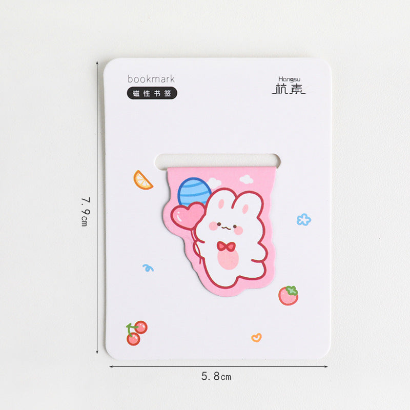 Cute Magnetic Bookmark Creative Cartoon Stationery For Primary School Students