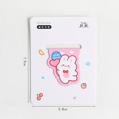 Cute Magnetic Bookmark Creative Cartoon Stationery For Primary School Students