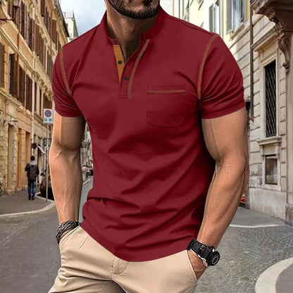 Short-sleeved Polo Shirt Summer Casual Quick-dry Tops Men Clothing (Available)