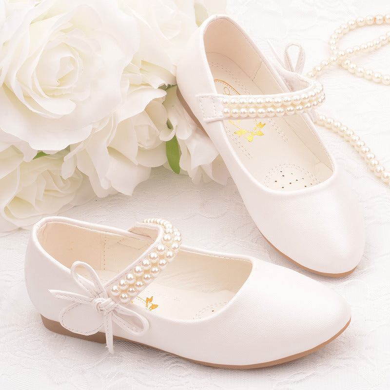 Girls' Photography Flat Leather Shoes (Available)