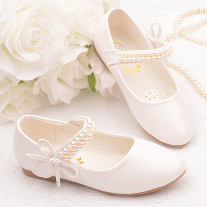 Girls' Photography Flat Leather Shoes (Available)