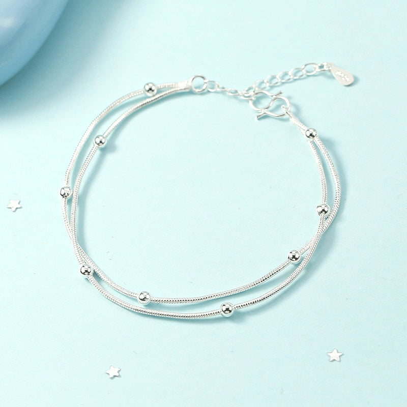 Korean Style Silver Plated Fashion Personality Anklet For Women (Available)