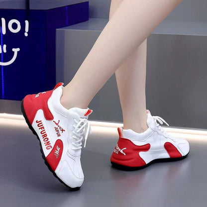 Couple Sports Casual PU White Shoes All-match Wear-resistant. (Available)