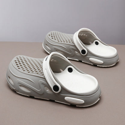 Men's Summer Closed Toe Non-slip Breathable Beach Slippers (Available)