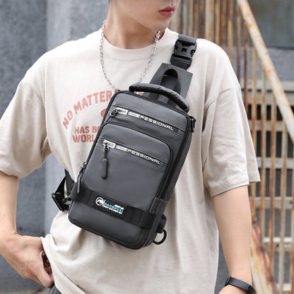 Multifunction Bags For Men Nylon Backpack Crossbody Shoulder Bag With USB Charging Port Chest Bags Pack (Available)