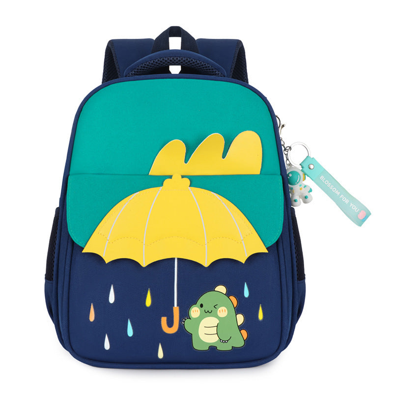 Pupils Intermediate And Advanced Kindergarten Classes Contrast Color Cartoon Backpack (Available)