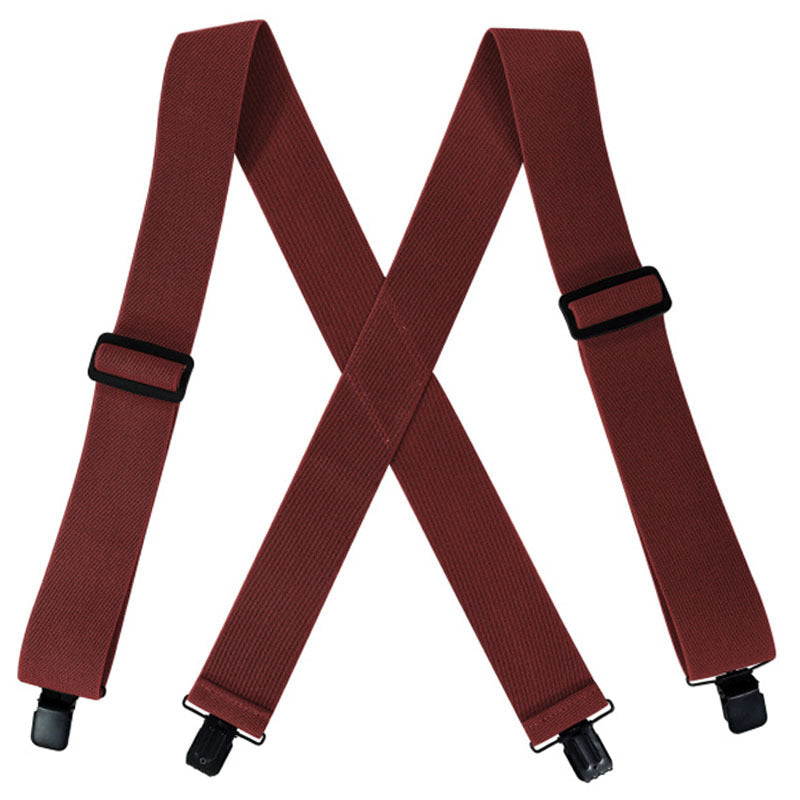 Unisex 4 Clip Straps 5CM Plus Loose Tight Suspenders Strap Clip (Available)