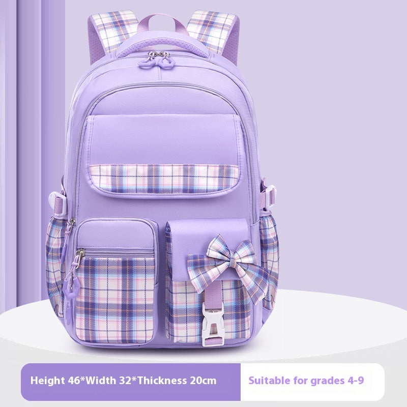 Children's Backpack Lightweight Spine-protective Burden Reduction Large Capacity