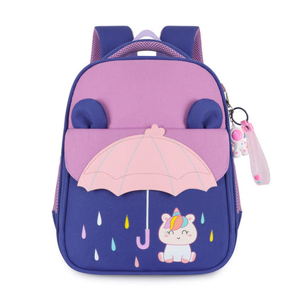 Pupils Intermediate And Advanced Kindergarten Classes Contrast Color Cartoon Backpack (Available)