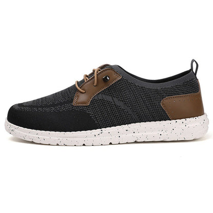 Men's Laceless Canvas Shoes Lightweight Breathable Plus Size Social Casual Men's Shoes (Available)