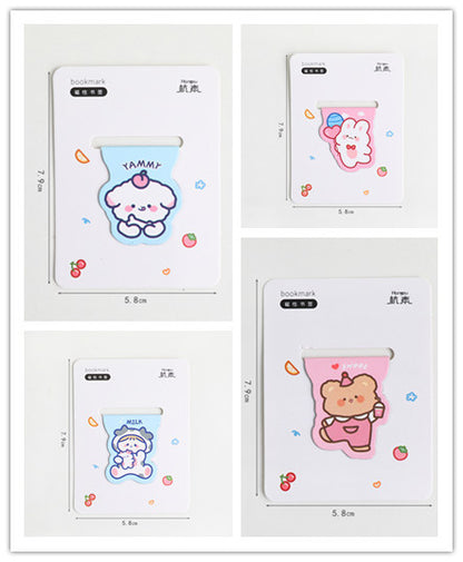 Cute Magnetic Bookmark Creative Cartoon Stationery For Primary School Students