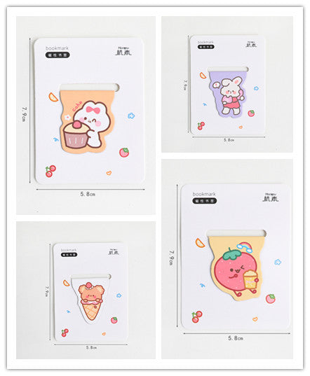 Cute Magnetic Bookmark Creative Cartoon Stationery For Primary School Students