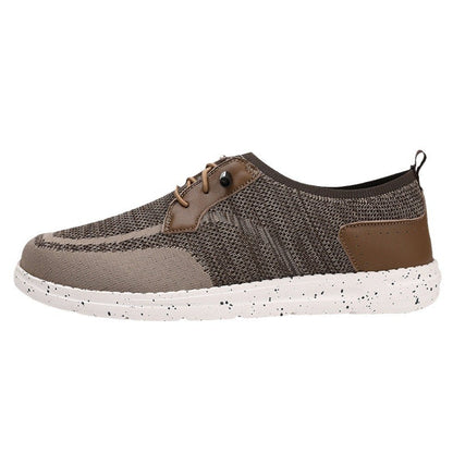 Men's Laceless Canvas Shoes Lightweight Breathable Plus Size Social Casual Men's Shoes (Available)