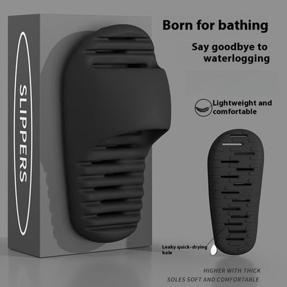 Quick-drying Bathroom Women's Wear-resistant Mute Slippers   (Available)