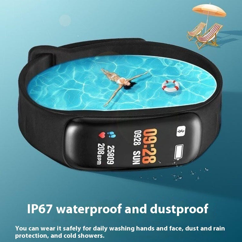 C1 Blood Pressure Heart Rate Waterproof Color Screen Bluetooth Pedometer Sports Watch