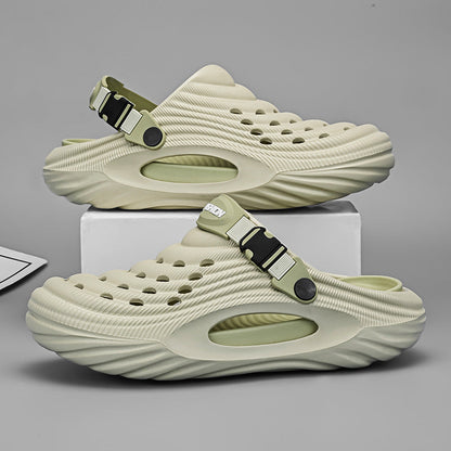 Men's Simple And Stylish Casual Platform Slippers (Available)