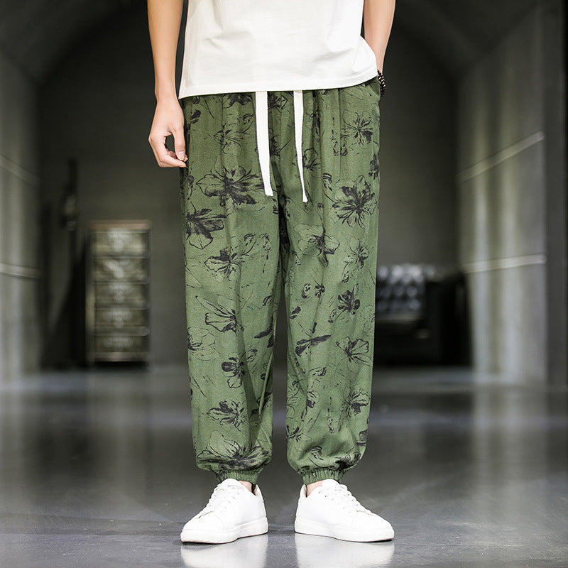 Mens Fashion Breathable Casual Wide Leg Pants (Available)