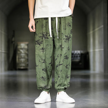 Mens Fashion Breathable Casual Wide Leg Pants (Available)