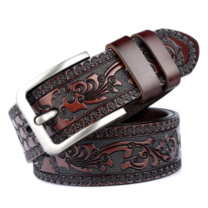 Carved Craft Men's Belt Fashion Cattlehide Leather Pant Belt   (Available)