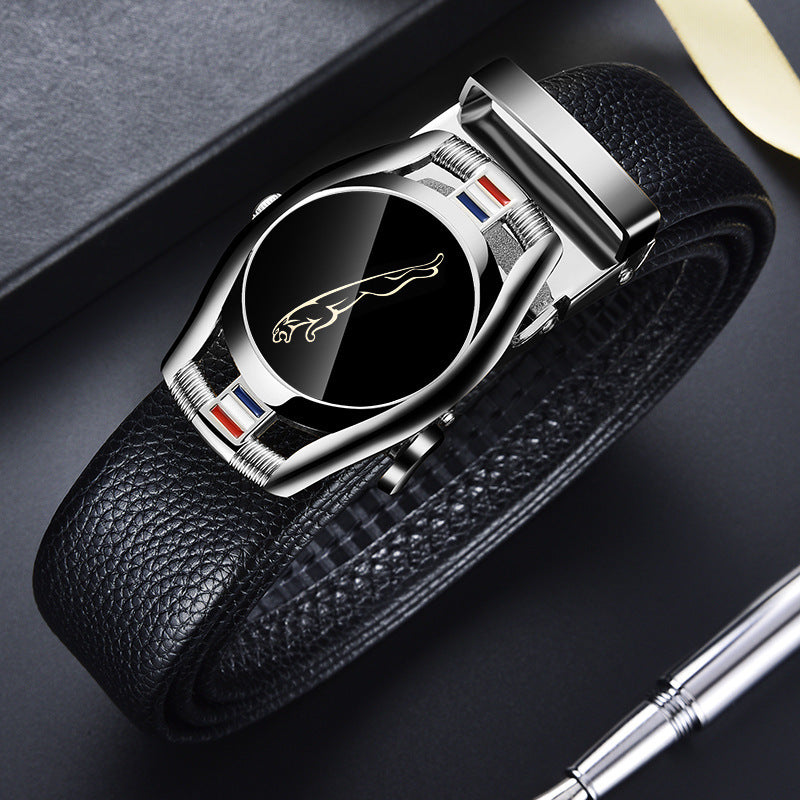 Men's leather belt