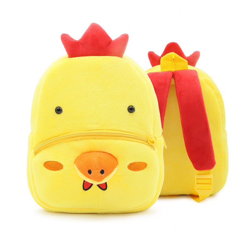 Cute Plush Backpacks Kindergarten Cartoon School Bags Children Animal Toys Bag (Available)
