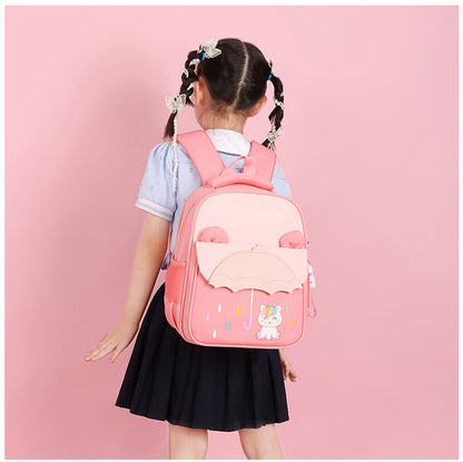 Pupils Intermediate And Advanced Kindergarten Classes Contrast Color Cartoon Backpack (Available)