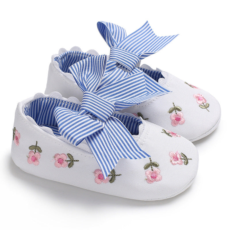 Bowknot Baby Shoes Girl Toddler Anti-Slip Shoe (Available)