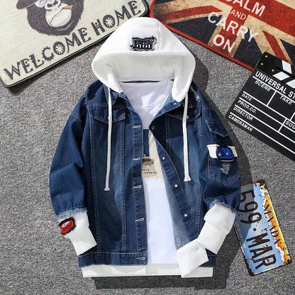 Personality Men's Workwear Denim Jacket  (Available)