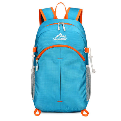 100% Foldable Sport Backpack Outdoor Travel Lightweight Double Shoulder Bag Large Capacity Storage Bag Waterproof Material  (Available)