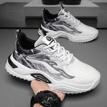 Spring Student Sports Casual Mesh Clunky Versatile Trendy Shoes Breathable Shoes Men   (Available)