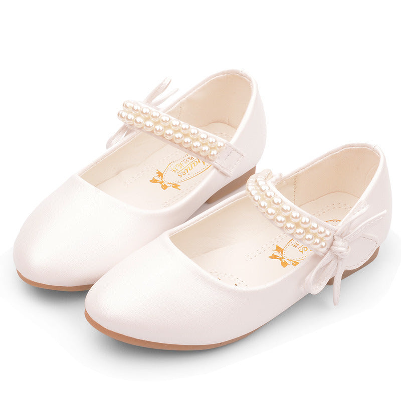 Girls' Photography Flat Leather Shoes (Available)