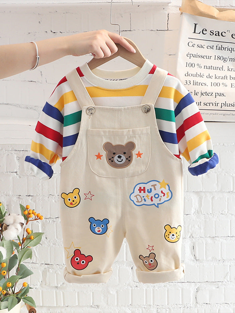 Boys' Top Overalls Suit (Available)