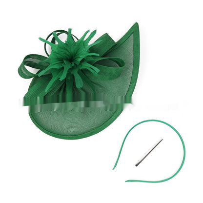Linen Horse Racing Top Hat Hair Accessories
