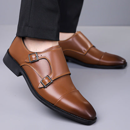 Leather Shoes Men's Business Shoes Oxford (Available)