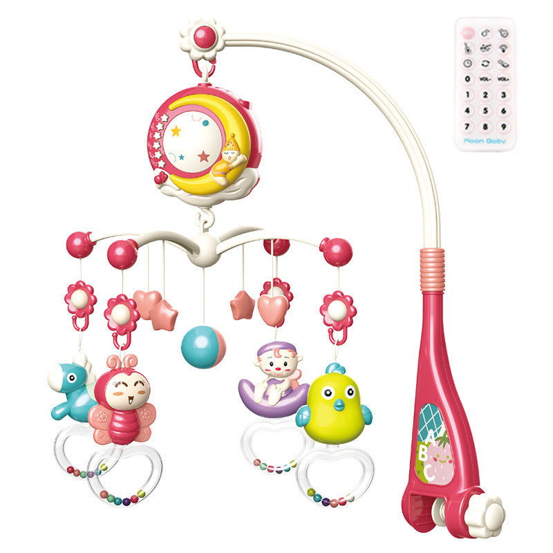 Baby Rattles Crib Mobiles Toy Holder Rotating Mobile Bed Bell Musical Box Projection Newborn Infant Baby Boy Toys (Available)