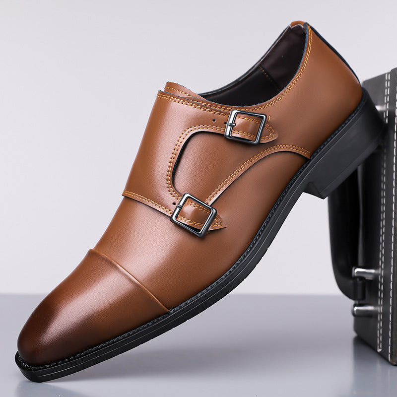 Leather Shoes Men's Business Shoes Oxford (Available)