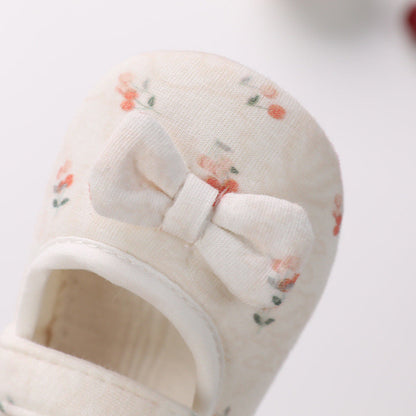 Color Cotton Toddler Shoes Soft Sole Newborn Baby Shoes 0-12 Months Male And Female Baby Shoes  (Available)