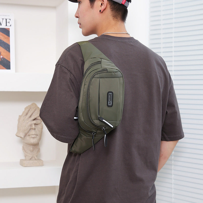 Men's Multifunctional Waist Bag Wear-resistant Waterproof Crossbody Bags  (Available)