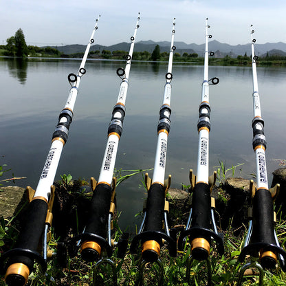 2.1M -3.6M Carp Fishing Rod Feeder Hard FRP Carbon Fiber Telescopic Fishing Rod Fishing Pole  (Available)
