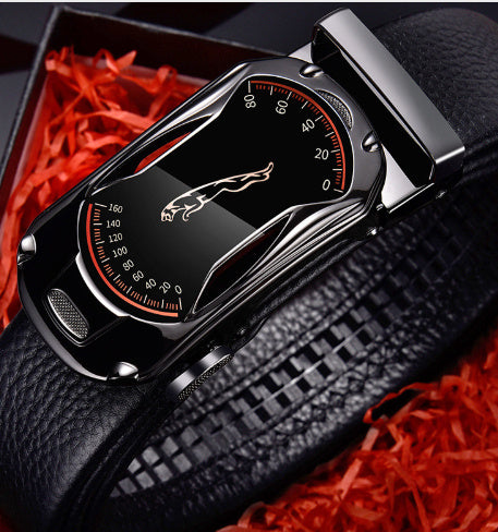 Men's leather belt