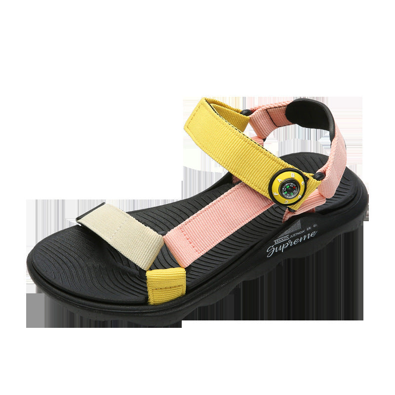 Candy Color Kids Webbing Beach Sandals  (Available)