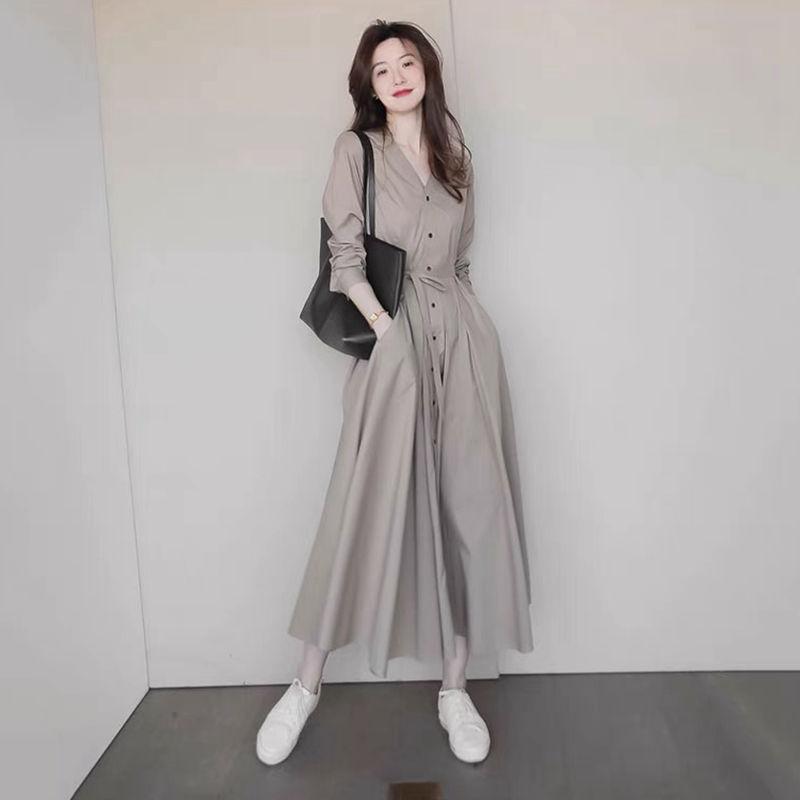 Women's Fashion Vintage Niche Shirt Dresses