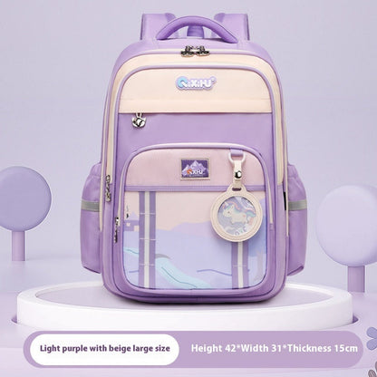 Large Capacity Primary School Student Schoolbag Lightweight And Wear-resistant   (Available)