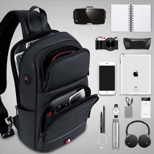 Fashionable waterproof nylon messenger bag