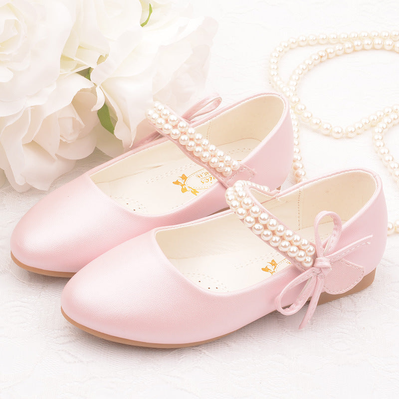 Girls' Photography Flat Leather Shoes (Available)