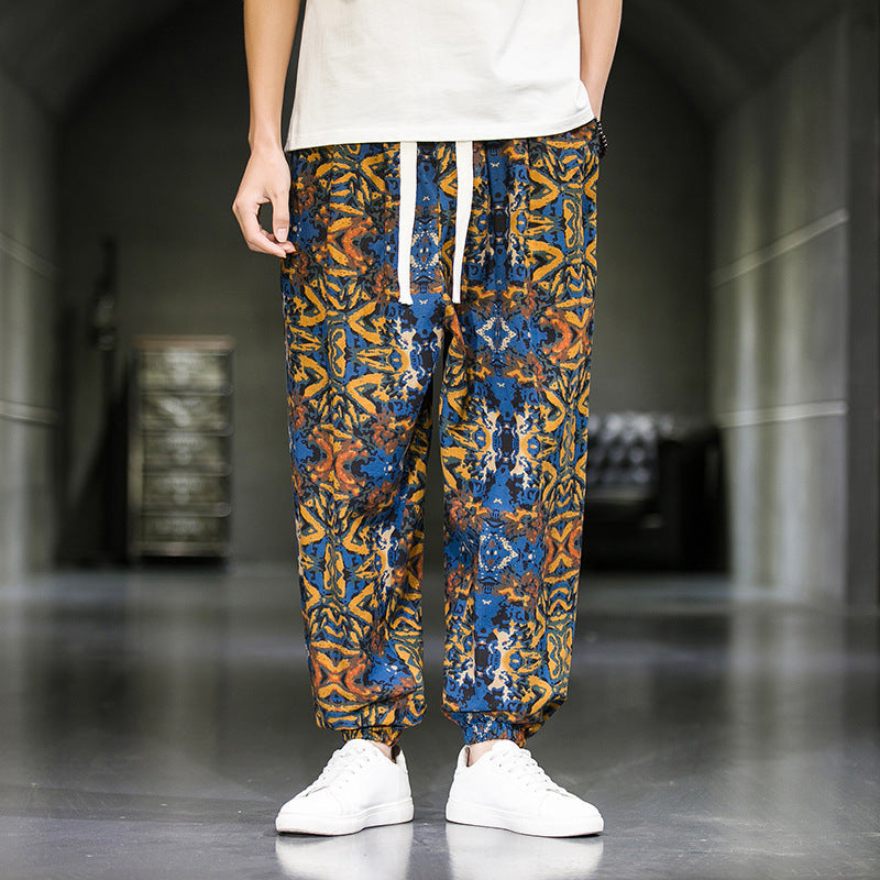 Mens Fashion Breathable Casual Wide Leg Pants (Available)