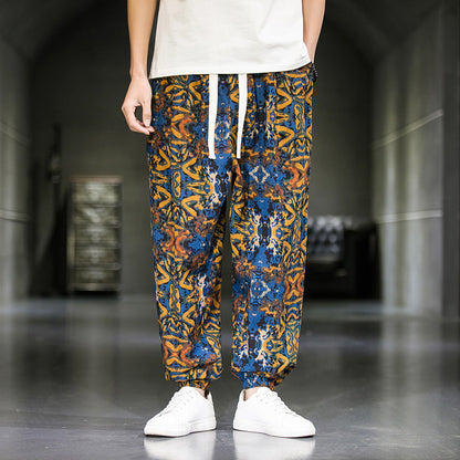 Mens Fashion Breathable Casual Wide Leg Pants (Available)
