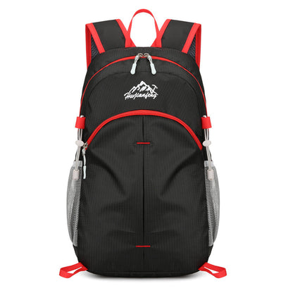 100% Foldable Sport Backpack Outdoor Travel Lightweight Double Shoulder Bag Large Capacity Storage Bag Waterproof Material  (Available)